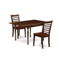 thumbnail image 2 of East West Furniture Dining Room Set Mahogany, MZML3-MAH-W, 2 of 5
