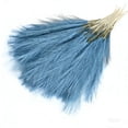 thumbnail image 2 of YoGold 10‑Piece Natural Pampas Grass – 16.9 Inch Faux Feather Reed Bouquet, Boho Home Decor for Vase (Blue), 2 of 6