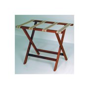 Wooden Mallet Deluxe Straight Leg Luggage Rack-Finish:Mahogany