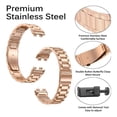 thumbnail image 2 of Correa Acero Inoxidable Para Huawei Band 10 9 Y 8 +mica 3d, 2 of 5