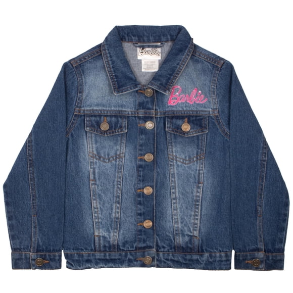 Chaqueta vaquera Barbie Girl Fashion Denim con coche rosa, talla 7/8
