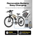thumbnail image 5 of 7-Speed E-Bike for Adults, 26" Electric Bicycle Electric Mountain Bike, Dual Disc Brakes, 5 of 10