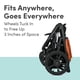 thumbnail image 4 of BOB Gear Wayfinder Jogging Stroller with Snack Tray, Independent Dual Suspension, Air-Filled Tires, and 75-Pound Weight Capacity, Canyon, 4 of 5