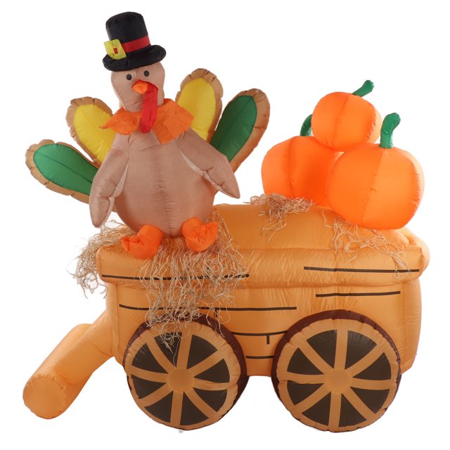 Décoration de Cour Gonflable, Chariot Citrouille Gonflable Dinde Chariot Citrouille Gonflable Dinde Chariot Citrouille Gonflable de Qualité Professionnelle