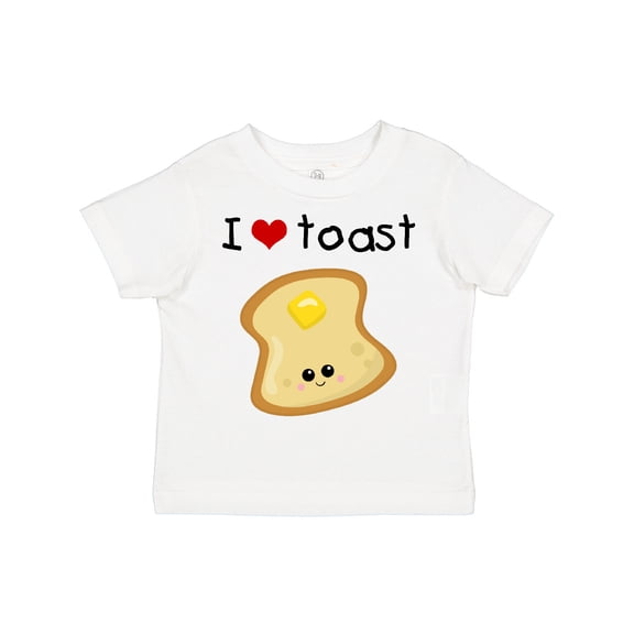 Inktastic I Love Toast Boys or Girls Toddler T-Shirt