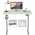 thumbnail image 1 of Gymax Bureau Électrique Debout Réglable en Hauteur Double Moteur Gris, 1 of 10