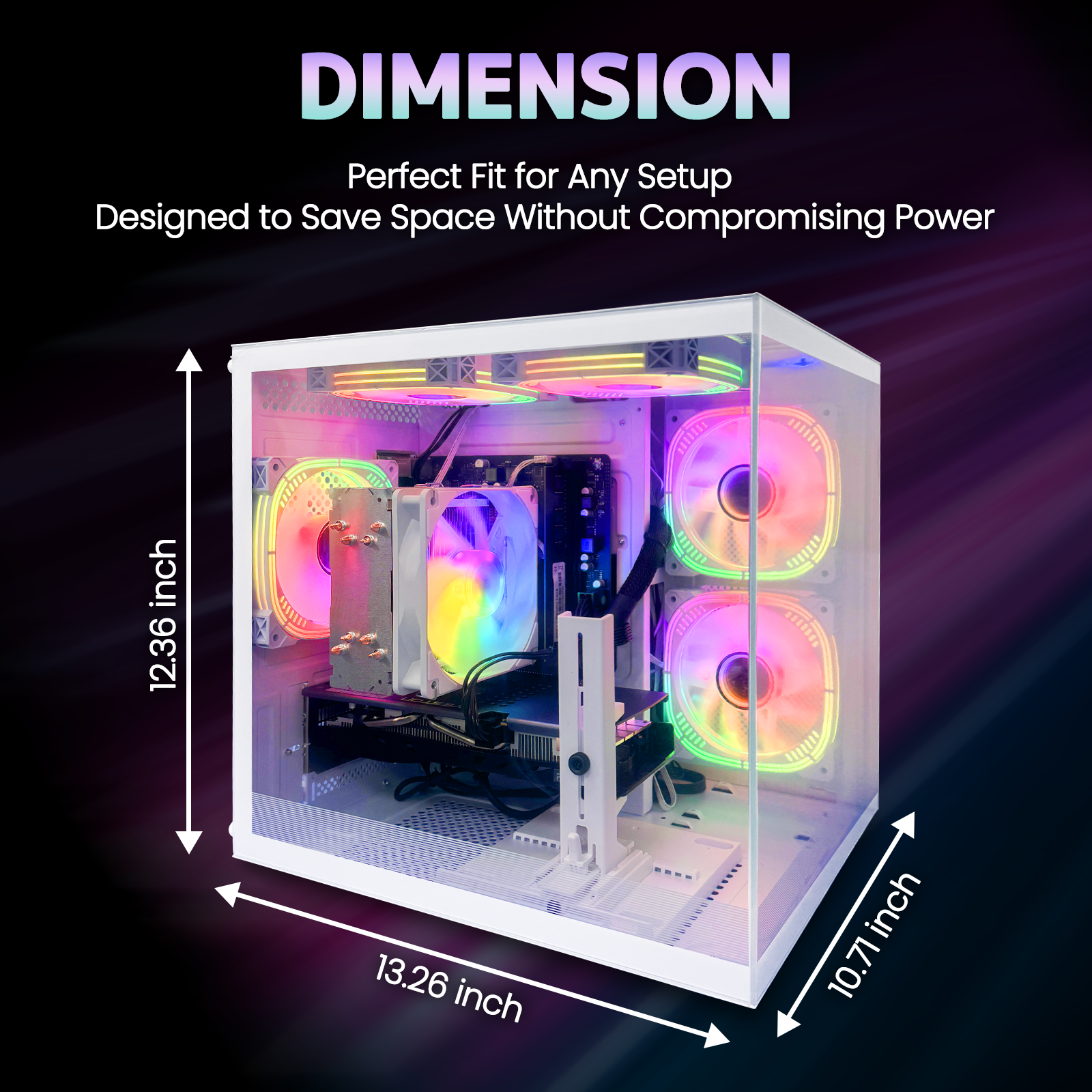 Suevery Gaming Desktop PC, AMD Ryzen 5 5600, Radeon RX 6500, 16GB