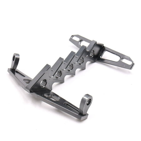 Cnc Metal Tail Holder - Fish Bone Shaped Motorcycle CNC Tail License Plate Bracket Holder Titanium Color