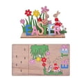 thumbnail image 2 of HongHeng Easter Wooden Table Sign Decoration Spring Freestanding Wood Tabletop Centerpiece Signs Retro Happy Easter Eggs Bunny for Home Table Tiered Tray Party Decor, 2 of 6