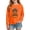 Orange, variant on Zorckvet Girls' Cotton Round Neck T-Shirts for Kids