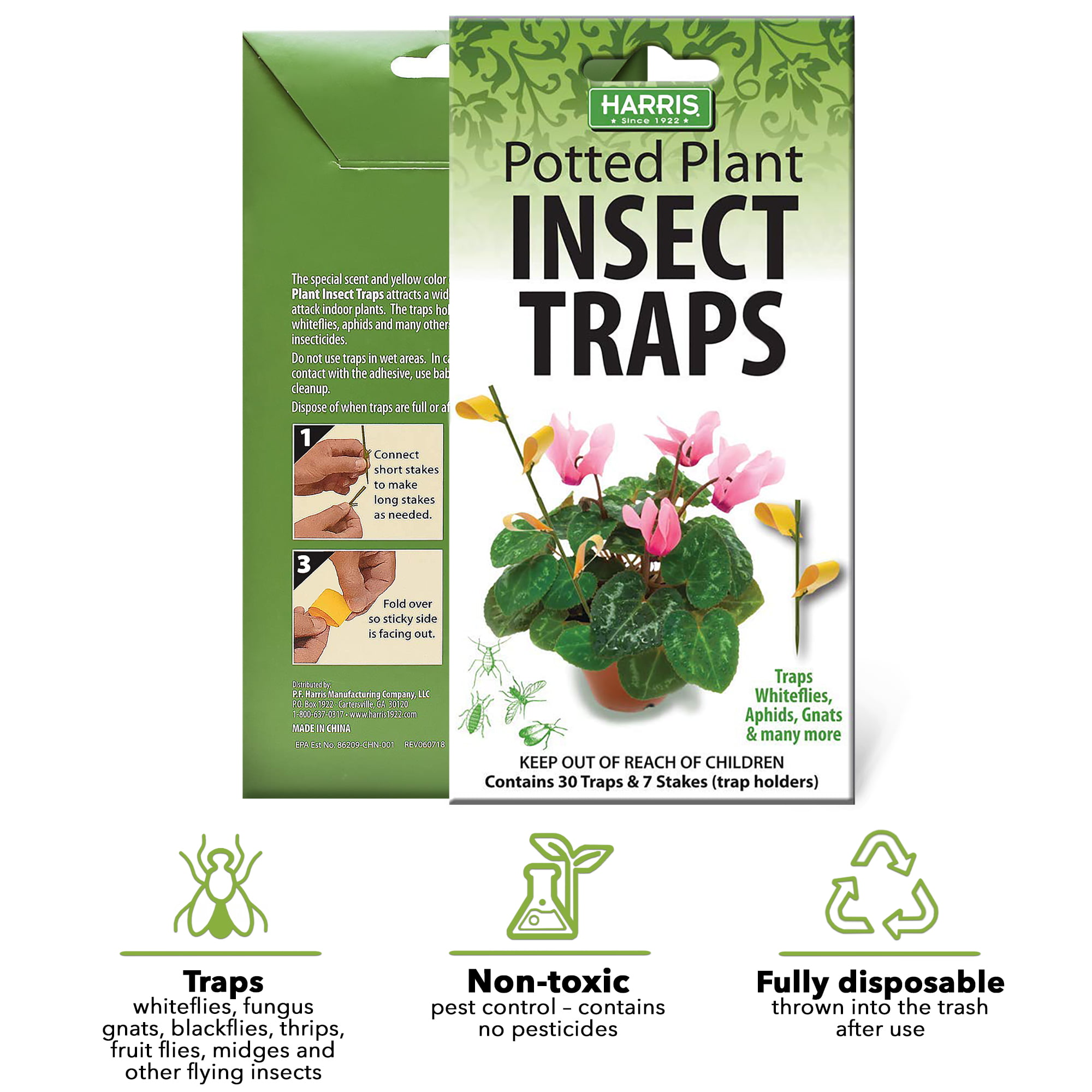 Harris Potted Plant Insect Traps