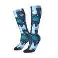 thumbnail image 2 of Fotbe Alpaca Astronaut in Space print Women's Men's Novelty Crew Socks Cotton Socks Knee High Socks for Walking,Running,Nurses,Pregnancy, 2 of 9