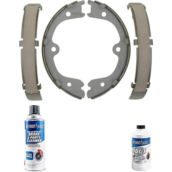 Detroit Axle - Rear Brake Shoes Kit Replacement for 2009-2013 Nissan Pathfinder Murano Frontier Xterra FX35 Q50 M35h - 4pc Set