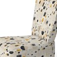 thumbnail image 4 of Designart "Zen In Monochrome I" Beige Geometric Upholstered Accent Chair - Modern Arm Chair For Bedroom, 4 of 7
