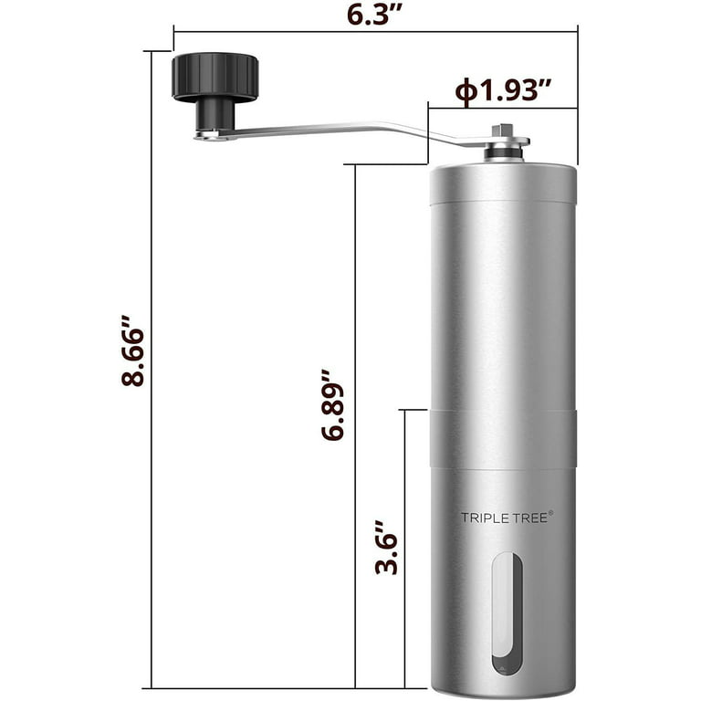 Stainless Steel Manual Coffee Grinder, 40g Portable Mill - Coast