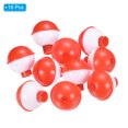 thumbnail image 3 of Uxcell 1" Fishing Bobbers 16 Pack Plastic Push Button Round Fishing Float, 3 of 7