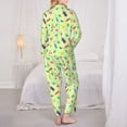 thumbnail image 5 of Lsque Pikmin Pattern Long Sleeve Pajama Set for Women - Soft 2-Piece Sleepwear and Loungewear Set with Pockets, Comfy Nightwear, 5 of 8
