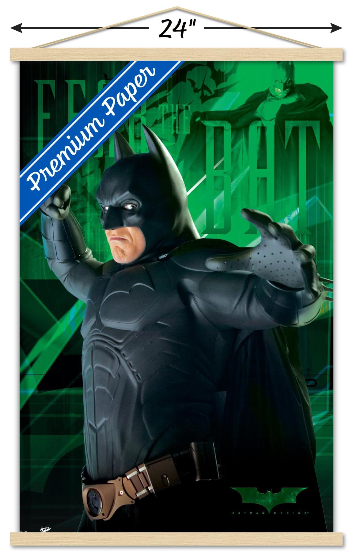 DC Comics - Batman - Fear Wall Poster with Wooden Magnetic Frame, 22.375" x 34"