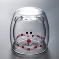 thumbnail image 4 of Binwennn Grande Tasse à Boire Double Verre Lait Café avec Bouche Ronde 1PCS, 4 of 7