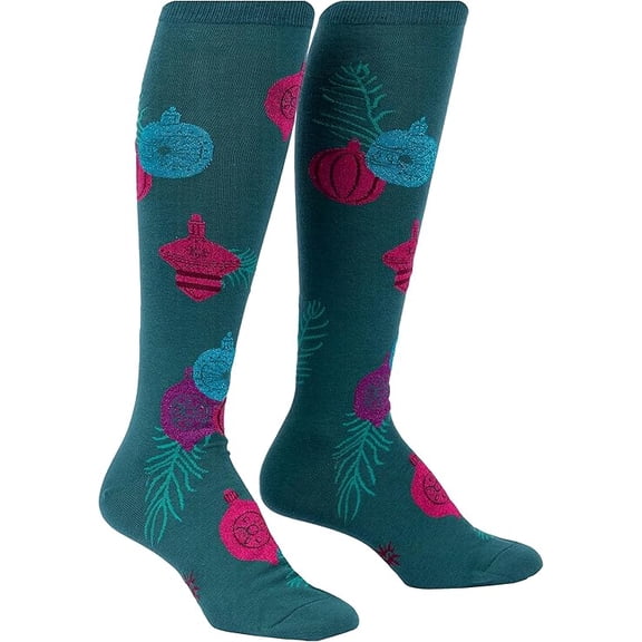 Bring the Bling Women's Christmas Knee-High Socks