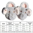 thumbnail image 2 of Pantuflas de elefante de peluche, zapatillas cerradas, bonitas zapatillas de casa sin cordones, cómodas zapatillas peludas para caminar, antideslizantes para dormitorio., 2 of 9