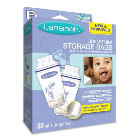 Lansinoh Breastmilk Storage Bags, 50 Ct