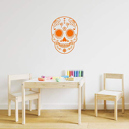 Details about   Skull Deco Decals Window Clings Halloween Mexican All Souls Day of The Dead 15ct 