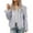 Grey, variant on YDFCWXW Womens Fur Cropped Jacket Fluffy Open Front Long Sleeve Fashion Warm Shaggy Short Coat Outerwear Grey, L