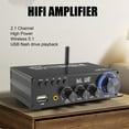 thumbnail image 3 of 2.1 Channel Stereo Amplifier, Home Stereo Amplifier with Remote Control for 4 to 16 Inch Passive Speakers, BluetoothAmplifier, 3 of 7