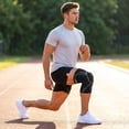 thumbnail image 4 of Sports Compression Knee Sleeve with Shock Absorbing Silicone Cushion, Adjustable Dial Knee Brace for Outdoor Running Cycling Fitness Training, 4 of 4