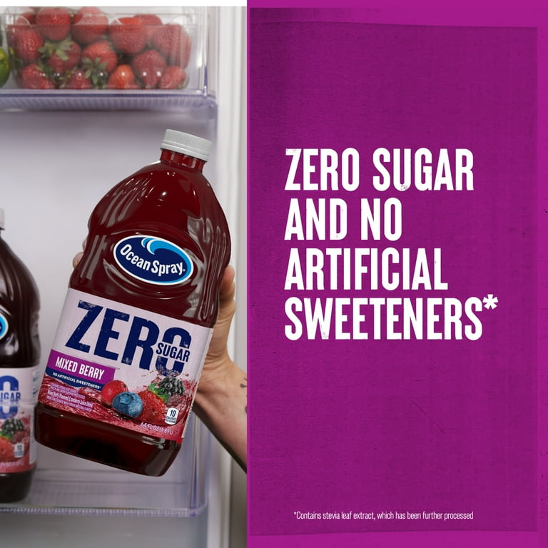 sugar！crazy ocean Ocean Spray Zero Sugar Mixed Berry, Bold Flavor Juice Drink, Rich