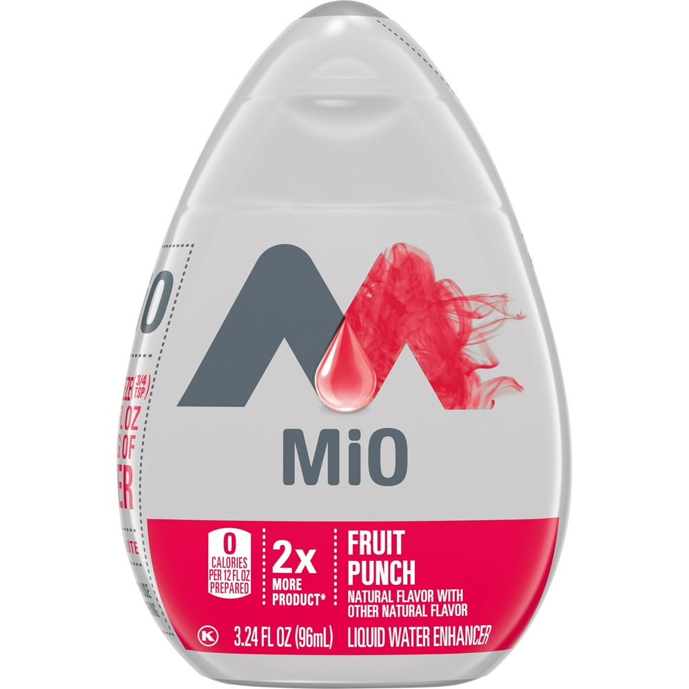 MiO Fruit Punch Liquid Water Enhancer Big Bottle, 3.24 fl oz Bottle
