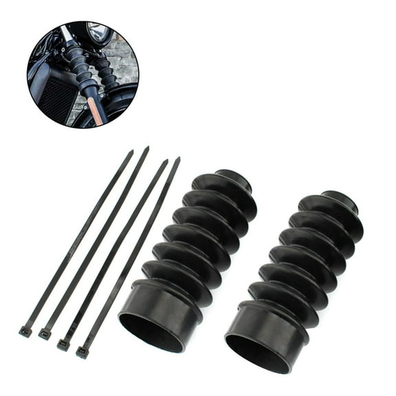 Front Fork Cover . Rubber Long Boots Shock .Damping .Fit for FX XL 1973 XL883 XL1200 Fxd