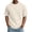 Beige, variant on Men's Waffle Knit Short Sleeve Crewneck T-Shirt Lightweight Casual Tee Soft Textured Pullover Top for Daily Summer Fashion Beige L