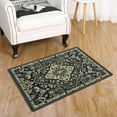 thumbnail image 5 of GlowSol 2' x 3' Small Rug Vintage Persian Floral Medallion Door Mat Soft Retro Traditional Floorcover for Entryway, Gray, 5 of 5