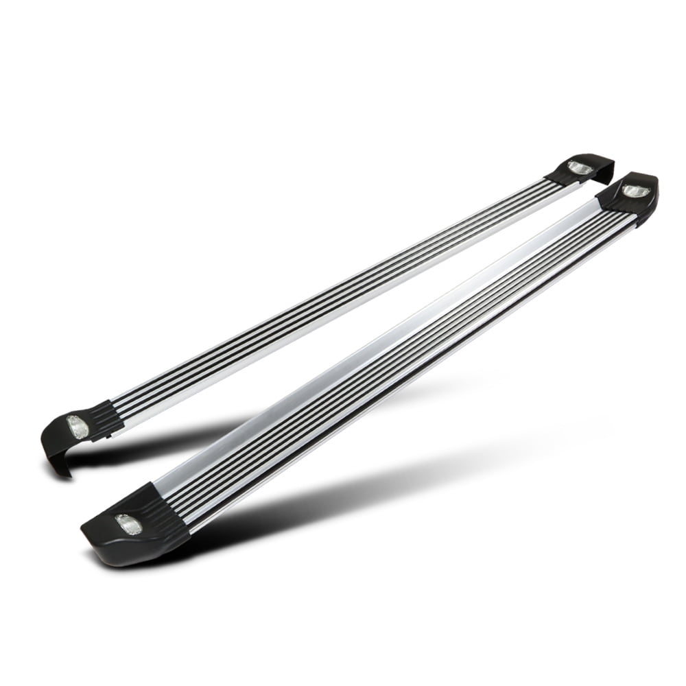 For 07-14 FJ Cruiser Aluminum 5.25" Width Side Step Nerf Bar Running Board+Light