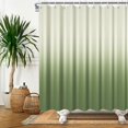 thumbnail image 2 of 84x72 Inch Solid Color Ombre Waffle Shower Curtain Lime Green Texture Gradient Bathtub Curtain Modern Fashion Farmhouse Bath Curtain for Women Bathroom Decor Waterproof with Hooks, 2 of 6