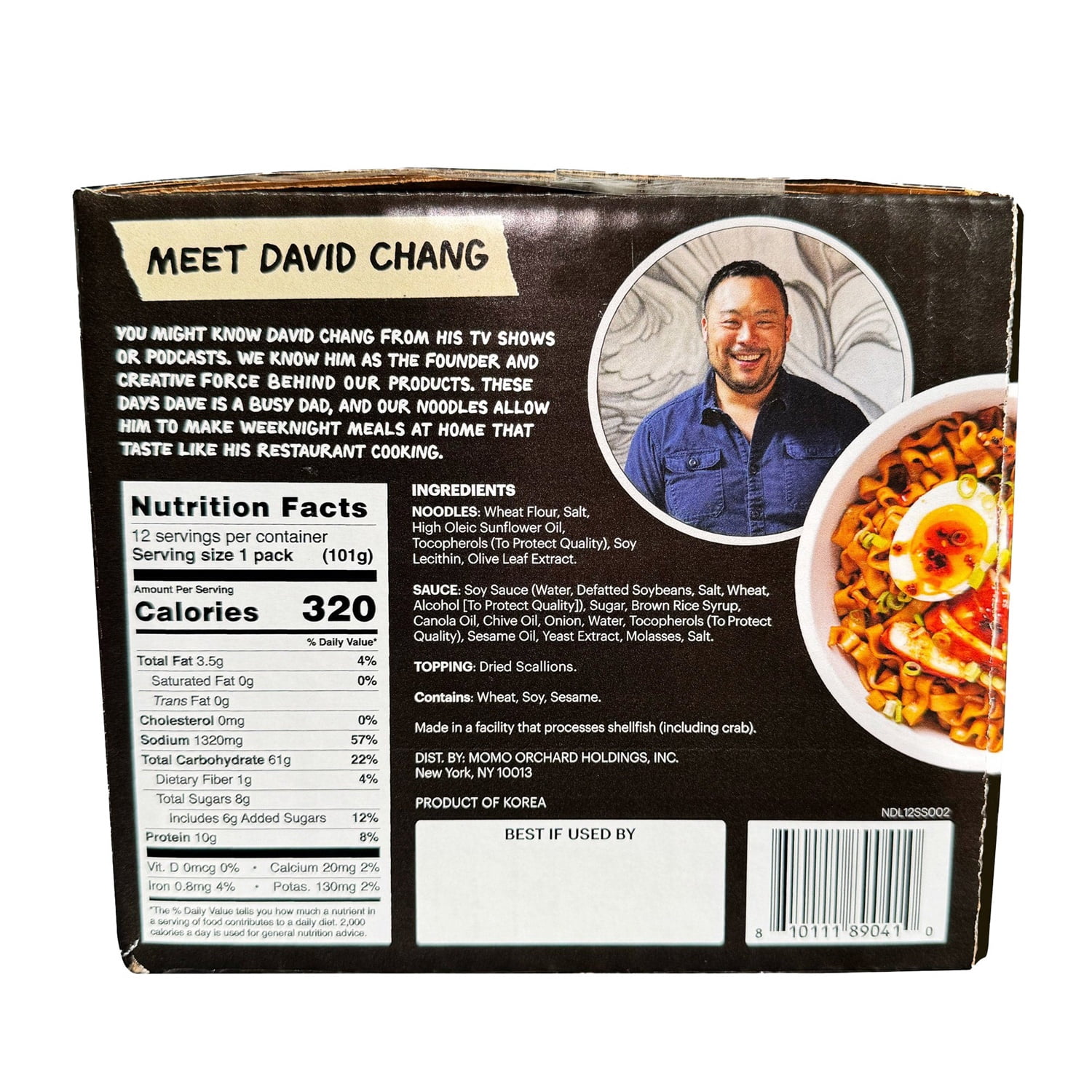 Momofuku Soy & Scallion Noodles, 3.55 Ounce (Pack of 12)