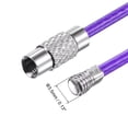 thumbnail image 4 of Unique Bargains 150mm Length PVC Coated Stainless Steel Keyring Loop Cable Purple 6 Count, 4 of 6