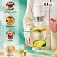 thumbnail image 2 of Baalaka 61oz Glass Pitcher w/Leak-Proof Lid - Heat-Resistant Beverage Carafe for Iced Tea, Coffee & Juice, 2 of 7