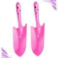 thumbnail image 3 of OULII 2pcs Small Garden Tools Iron Pink Mini Spade for Homeowners Weeding Tasks, 3 of 8