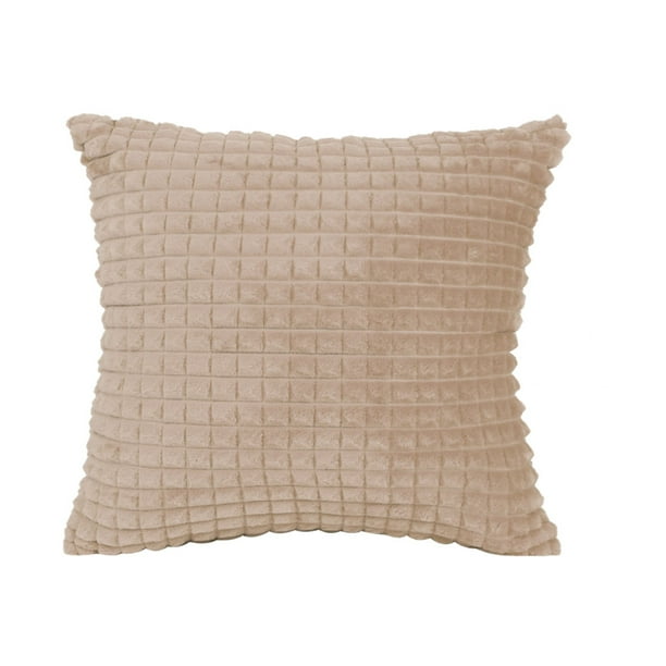 Unique Bargains Texture Decorative Throw Pillow Cover Camel Color 24" x