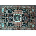 thumbnail image 1 of Ahgly Company Indoor Rectangle Persian Light Blue Traditional Area Rugs, 7' x 10', 1 of 4