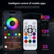thumbnail image 5 of Luces RGB diurnas para coche - Tira LED de silicona de 240 cm con app y mando a distancia, impermeable IP66, 10W/metro, fácil instalación, 5 of 9