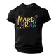 thumbnail image 2 of Casual Summer Tops Carnaval Impreso de Manga Corta Cuello Redondo, Poliéster Ligero para la Fiesta de Verano de Primavera, 2 of 9