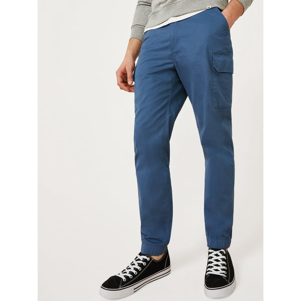 men's fleece cargo joggers