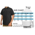 thumbnail image 7 of GENTS BLISS Short Sleeve Men Shirts Hiking Button Down Shirts for Men Quick Dry Fishing Men Shirts with Pocket, 7 of 7