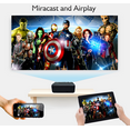 thumbnail image 6 of HD 1080P 6000 Lumen LED Android Home Theater Projector 3D WIFI HDMI USB VGA - Black, 6 of 8