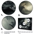 thumbnail image 3 of Designart "Grey modern Whirlwind Storm I" Landscapes Floater Framed Canvas Art Print, 3 of 7