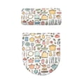 thumbnail image 2 of HELLHERO Soft Elastic Edge Toilet Lid Cover, Polyester, Easy Care Toilet Dust Cover Set, Adjustable, Stretch Fit, 2 of 8